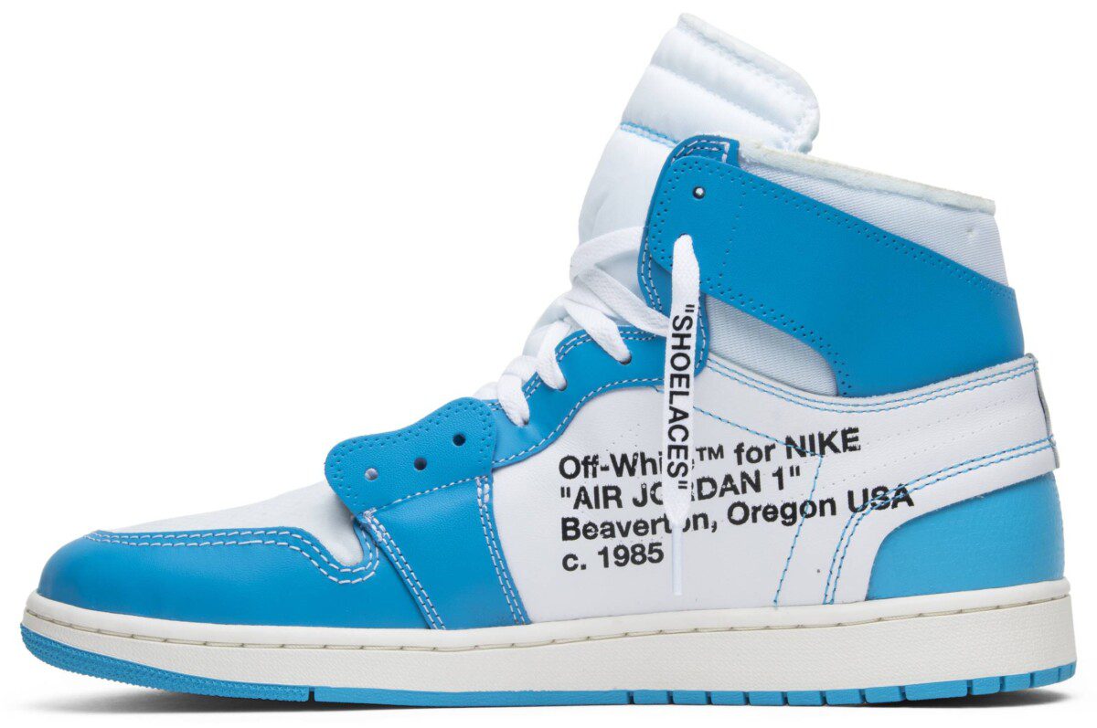 נייק ג'ורדן-AIR JORDAN 1 RETRO HIGH OFF-WHITE UNIVERSITY BLUE – תמונה 3