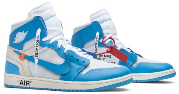 נייק ג'ורדן-AIR JORDAN 1 RETRO HIGH OFF-WHITE UNIVERSITY BLUE – תמונה 2