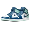 נייק ג'ורדן-Nike Air jordan 1 Mid - Blue Mint