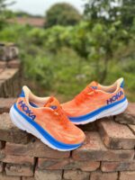 נעלי הוקה-HOKA ONE ONE Clifton 9 White Orange