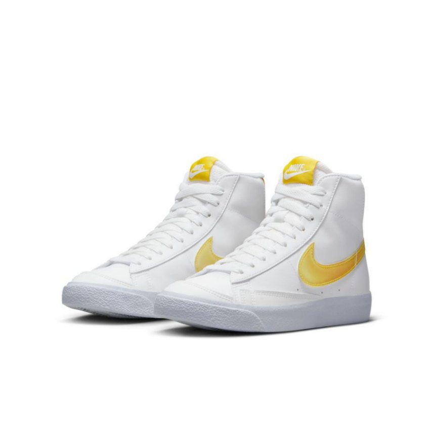 נייק בלייזר גבוהות- NIKE BLAZER MID '77 VINTAGE WHITE YELLOW – תמונה 3