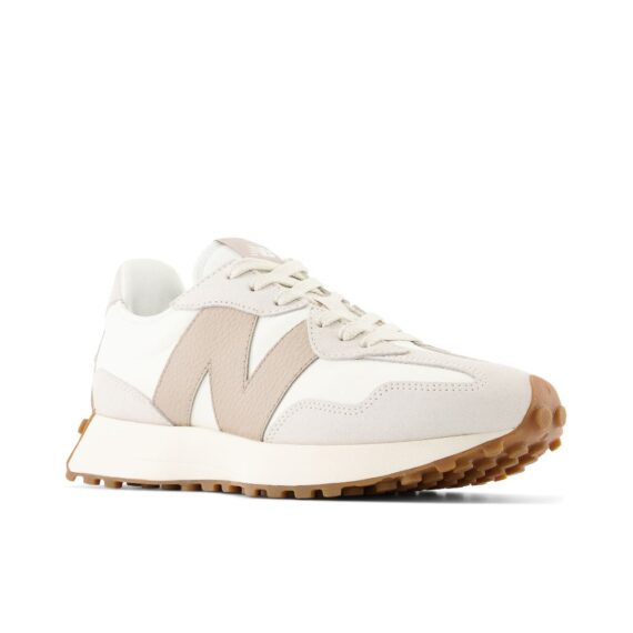 סניקרס ניו באלאנס NEW BALANCE 327 WHITE BROWN