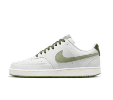 NIKE COURT VISION  LOW WHITE OLI GREEN