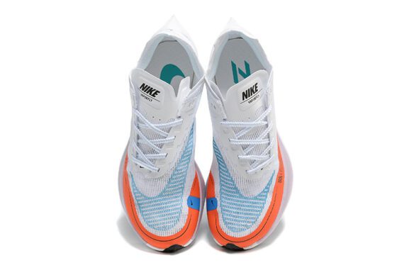 Nike ZoomX Vaporfly Next% 2 White Laser Blue Rush Orange