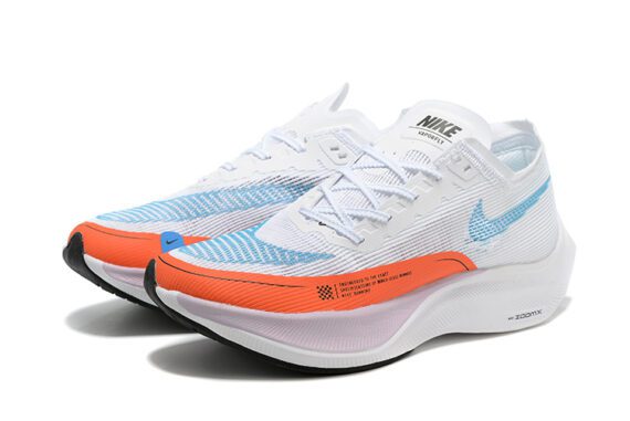 Nike ZoomX Vaporfly Next% 2 White Laser Blue Rush Orange