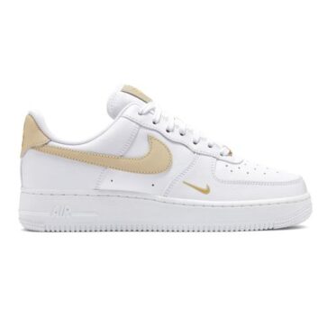 נעלי נייק-NIKE AIR FORCE 1 LOW '07 ESSENTIAL WHITE BEIGE