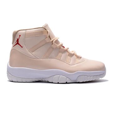 NIKE Air Jordan XI 11 Retro Creamy White Maroon Men Shoes