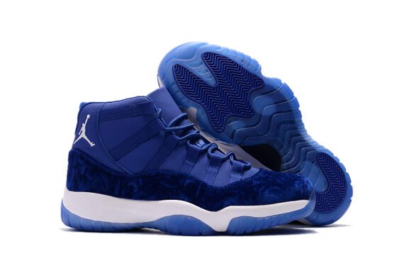 NIKE AIR JORDAN 11 “BLUE VELVET” ROYAL BLUE-WHITE FOR MEN AND WOMEN