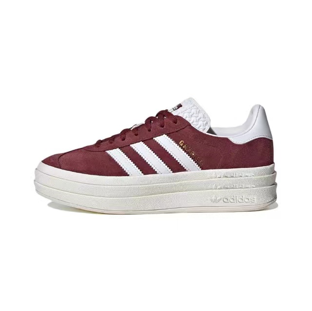 אדידס גאזל- ADIDAS GAZELLE BOLD SHOES Maroon/White
