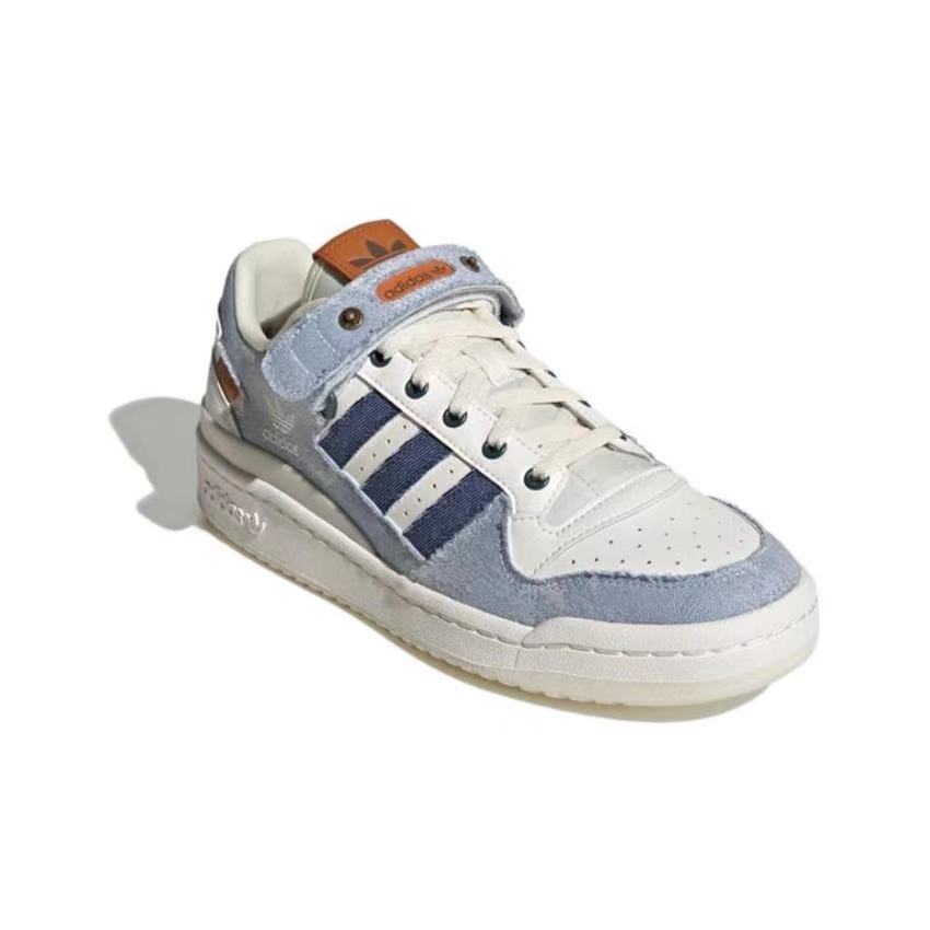 אדידס פורום - ADIDAS FORUM Low Trainers White, Blue SNEAKERS – תמונה 3