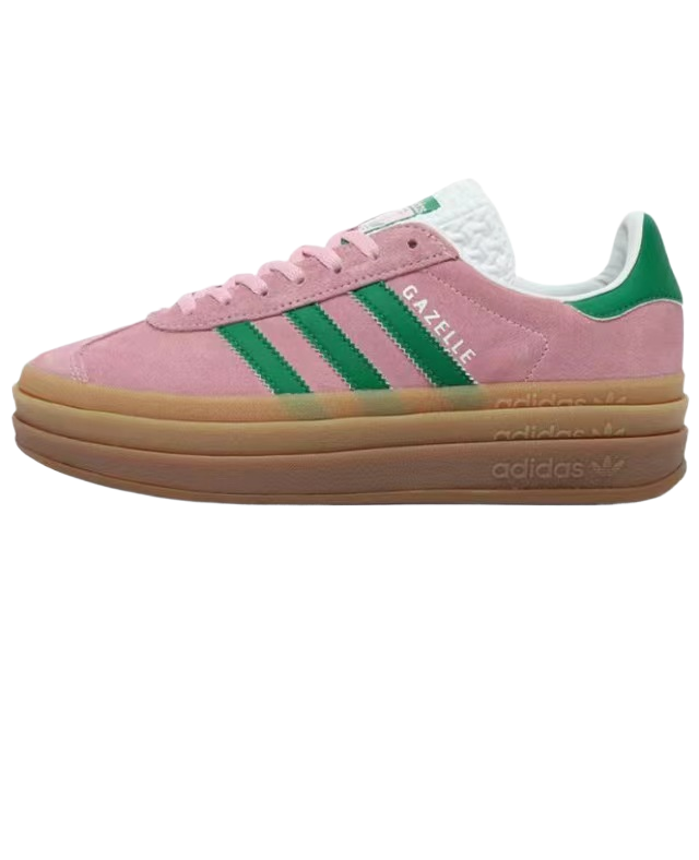 אדידס גאזל- ADIDAS GAZELLE BOLD SHOES Pink/Green – תמונה 5