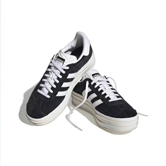 אדידס גאזל- ADIDAS GAZELLE BOLD SHOES Black/White