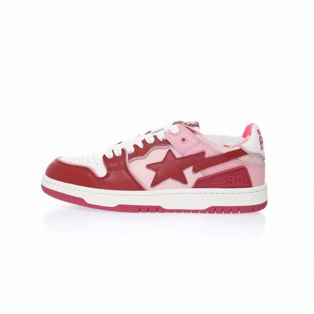 סניקרס BAPE M2 Red White – תמונה 5