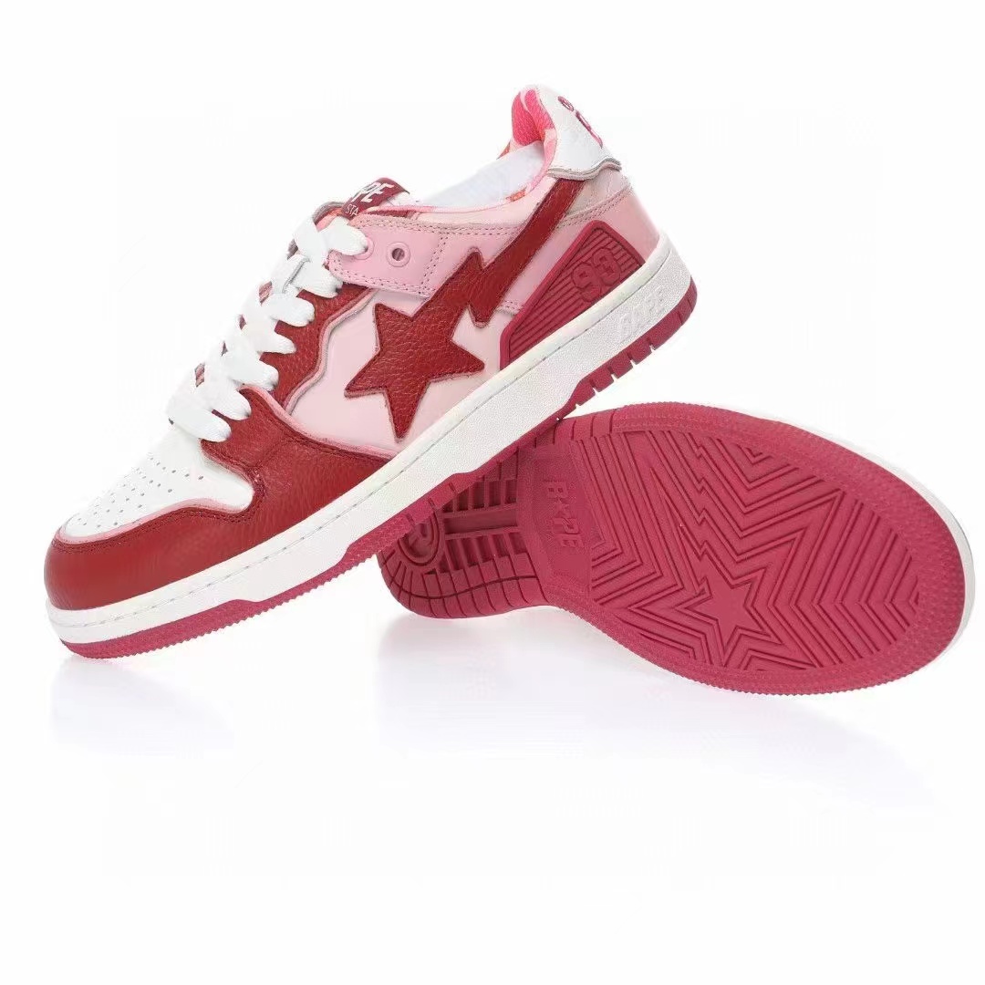 סניקרס BAPE M2 Red White – תמונה 4