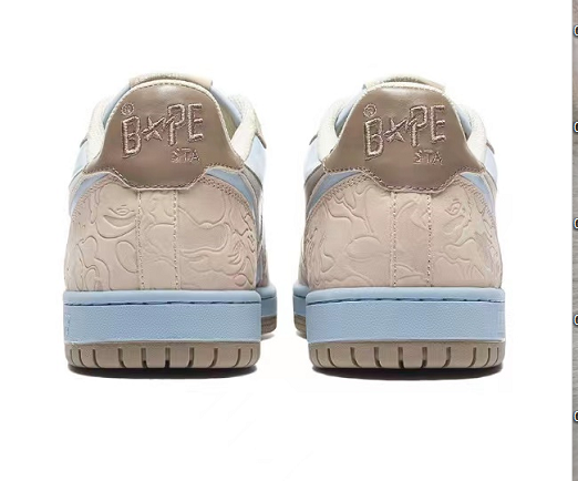 סניקרס BAPE M2 Cream White – תמונה 3