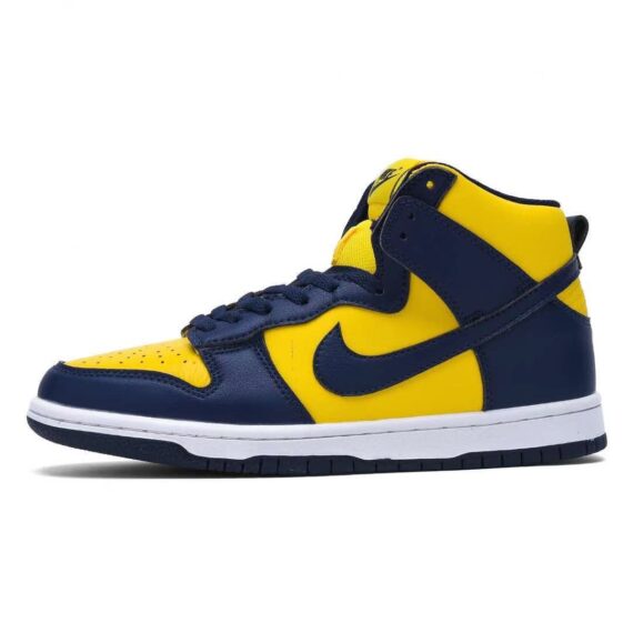 נייק דאנק- NIKE DUNK HIGH Yellow Blue