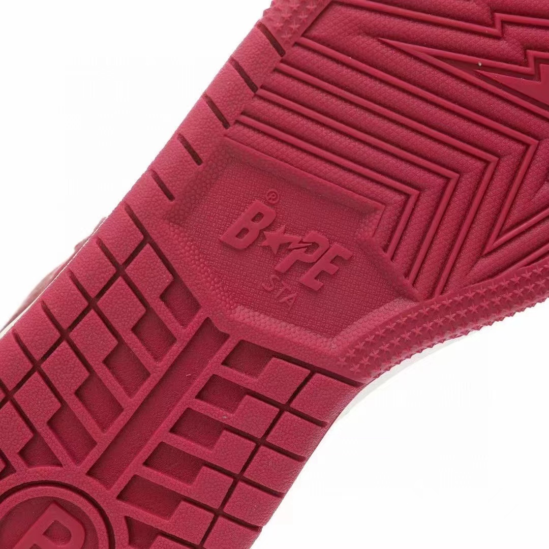 סניקרס BAPE M2 Red White – תמונה 6