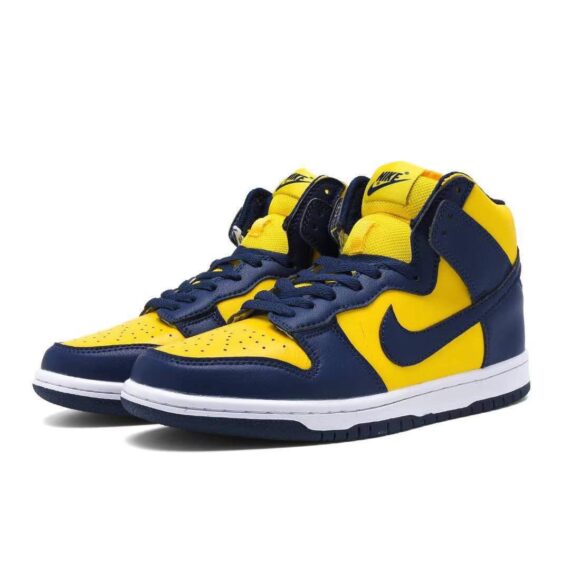 נייק דאנק- NIKE DUNK HIGH Yellow Blue