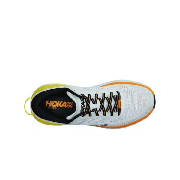 נעלי הוקה - HOKA Bondi 8 White Yellow – תמונה 4