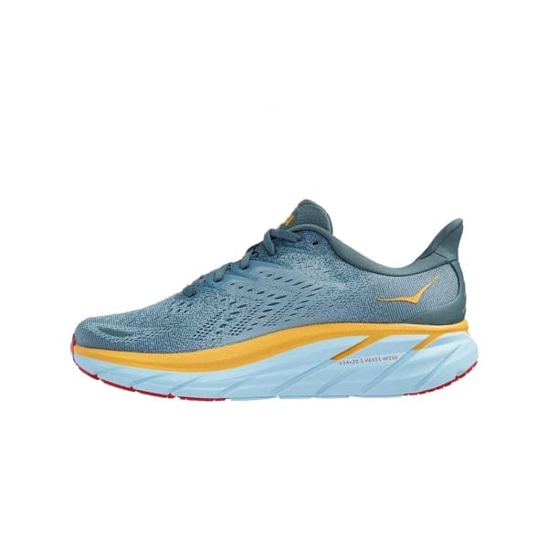 נעלי הוקה - HOKA Clifton 8 Grey Yellow – תמונה 5