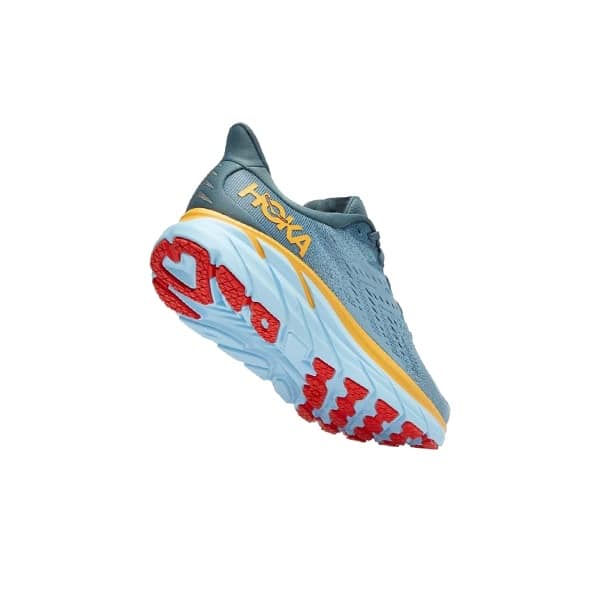נעלי הוקה - HOKA Clifton 8 Grey Yellow – תמונה 4
