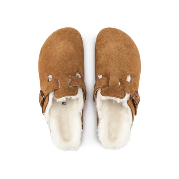 כפכפי בירקנשטוק | Birkenstock Boston Shearling Brown