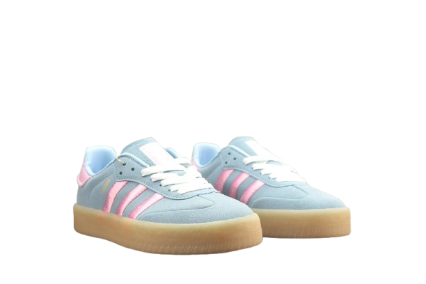 נעלי אדידס- Adidas Sambarose Sneakers Sky Blue – תמונה 3
