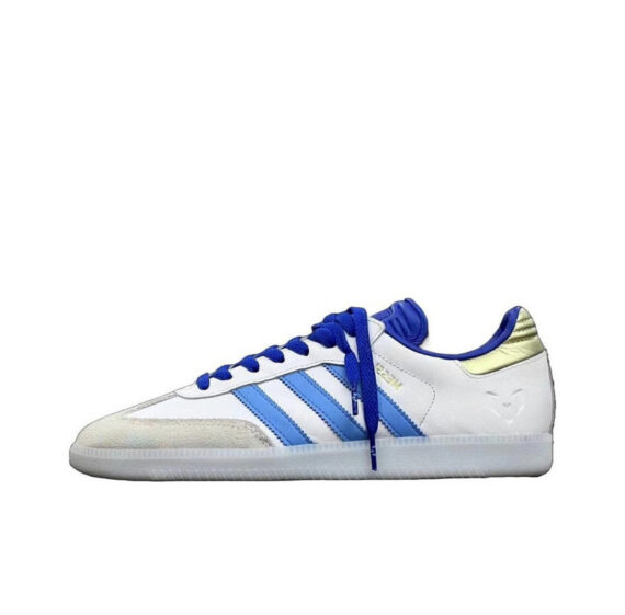 נעלי אדידס סמבה-Samba ADV Sneakers White Blue