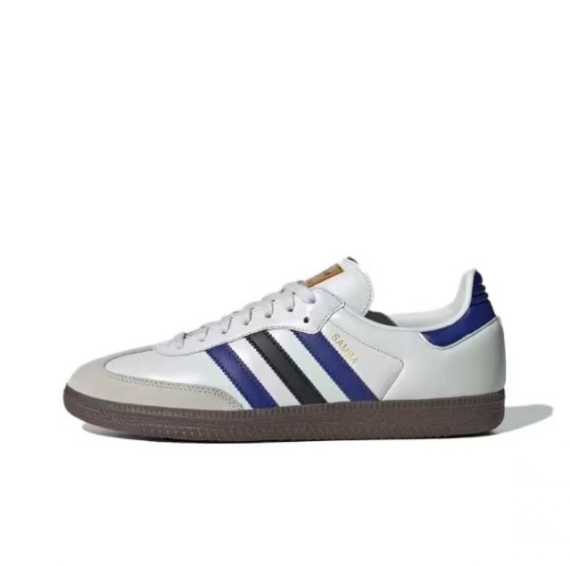 נעלי אדידס סמבה-Samba ADV Sneakers White Blue