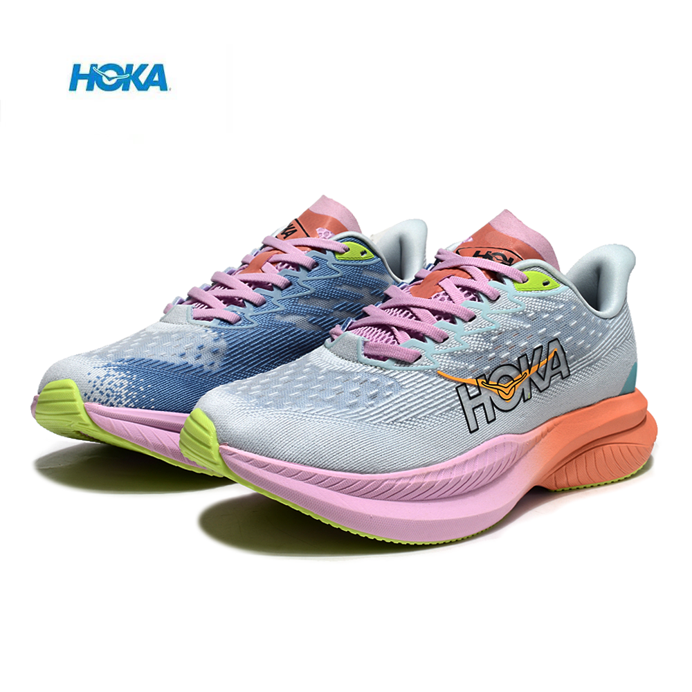 נעלי הוקה - HOKA MACH 6 Sky Blue Pink – תמונה 6