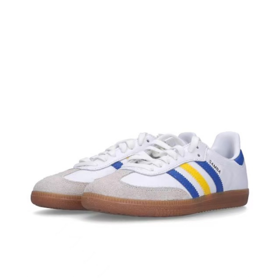 נעלי אדידס סמבה-Samba ADV Sneakers White Blue