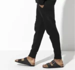 כפכפי בירקנשטוק | Birkenstock Arizona fur Leather Black