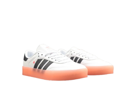 נעלי אדידס- Adidas Sambarose Sneakers White Black Orange