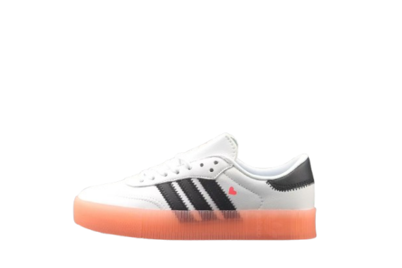 נעלי אדידס- Adidas Sambarose Sneakers White Black Orange