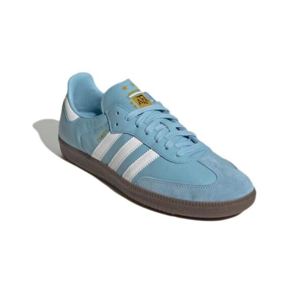 נעלי אדידס סמבה-Samba ADV Sneakers Sky Blue/White