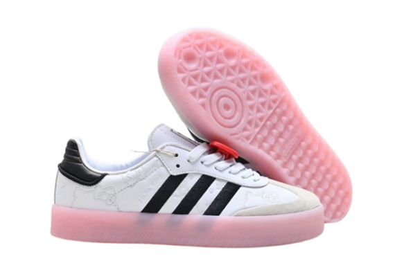 נעלי אדידס- Adidas Sambarose Sneakers White Black Pink