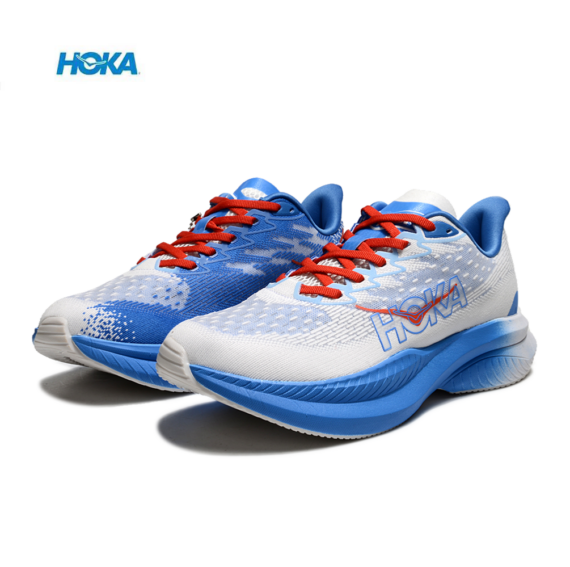 נעלי הוקה - HOKA MACH 6 White Blue