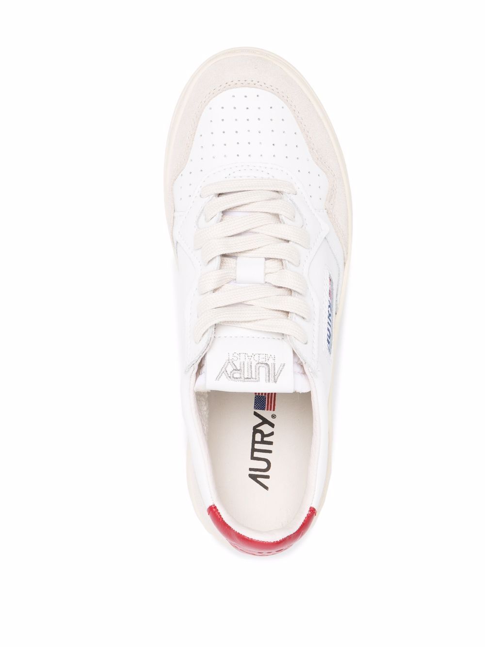 סניקרס - AUTRY Medalist Sneakers White/red – תמונה 4