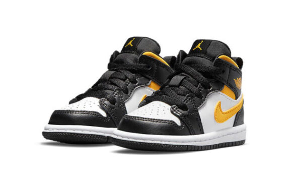 Air Jordan 1 Low Black Yellow White ילדים – נייק ג'ורדן