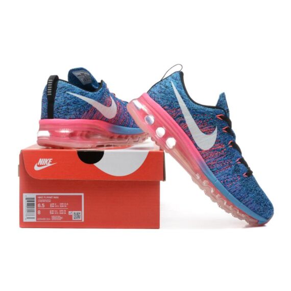 נעלי נייק-Nike air max Flyknit 2014 Blue Red