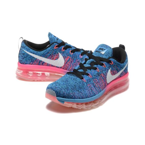 נעלי נייק-Nike air max Flyknit 2014 Blue Red