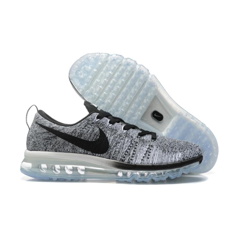 נעלי נייק-Nike air max Flyknit 2014 White Black