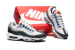 נעלי נייק NIKE AIR MAX 95 WHITE BLACK BLUE TURKIZ