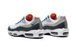 נעלי נייק NIKE AIR MAX 95 WHITE BLACK BLUE TURKIZ