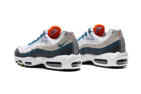 נעלי נייק NIKE AIR MAX 95 WHITE BLACK BLUE TURKIZ
