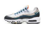 נעלי נייק NIKE AIR MAX 95 WHITE BLACK BLUE TURKIZ