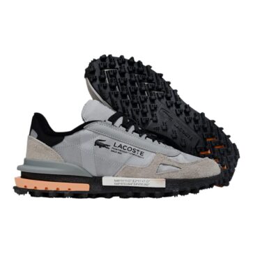 נעלי לקוסט-LACOSTE SHOES GRAY ORANGE