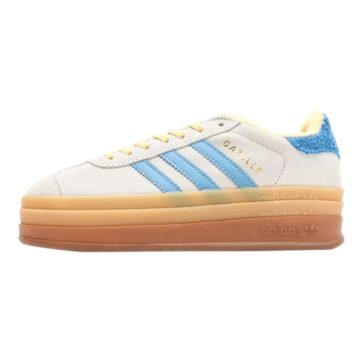 אדידס גאזל- ADIDAS GAZELLE BOLD SHOES Cream Blue