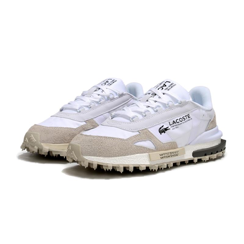 נעלי לקוסט-LACOSTE SHOES WHITE BEIGE – תמונה 3