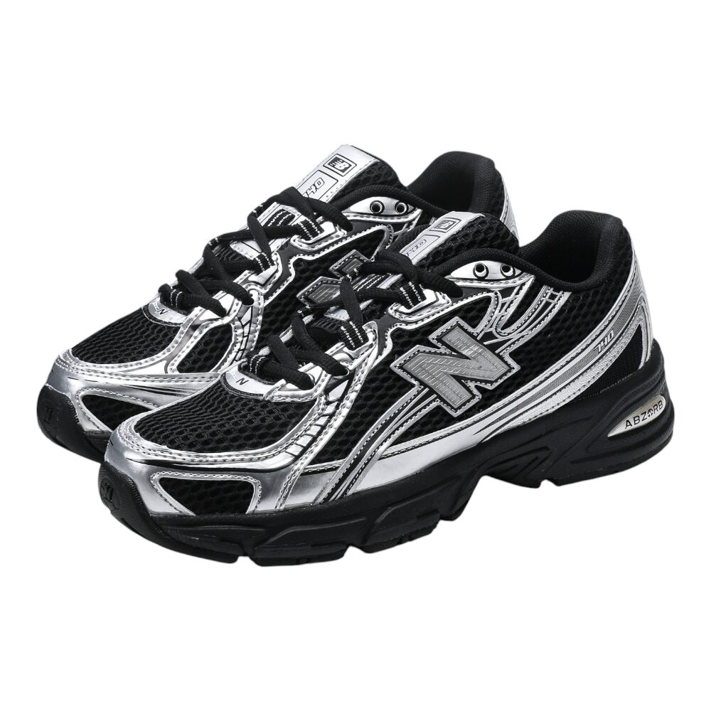 ניו באלאנס-New Balance 740 Black White Gray mix soft – תמונה 8